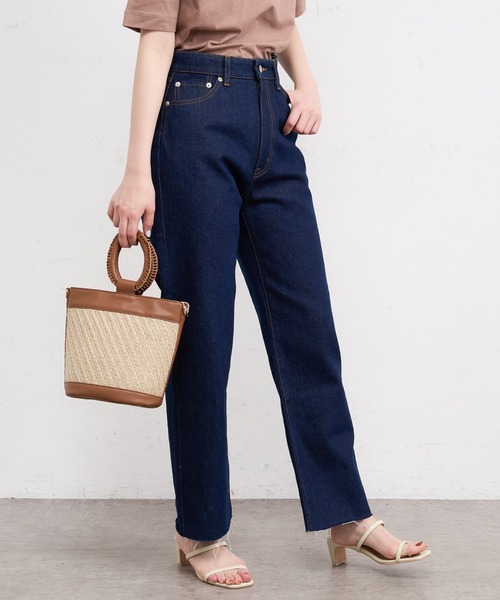 natural couture（ナチュラルクチュール）の「ニュートラルデニム（デニムパンツ・レディース・オフホワイト/インディゴブルー/ブルー・SMALL/MEDIUM/LARGE）」の14枚目の写真