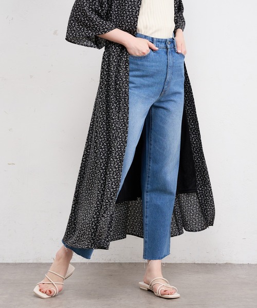 natural couture（ナチュラルクチュール）の「ニュートラルデニム（デニムパンツ・レディース・オフホワイト/インディゴブルー/ブルー・SMALL/MEDIUM/LARGE）」の18枚目の写真