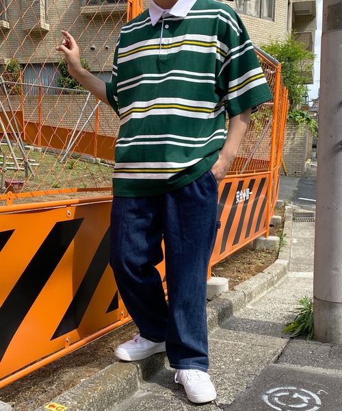 SPINNS（スピンズ）の「【ゆったりシルエット】デニムペインターパンツ（デニムパンツ・メンズ・ネイビー/ブルー/アイボリー・M/L）」の17枚目の写真