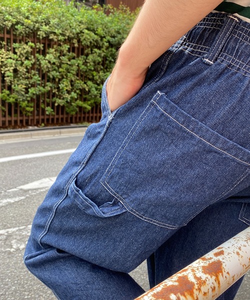 SPINNS（スピンズ）の「【ゆったりシルエット】デニムペインターパンツ（デニムパンツ・メンズ・ネイビー/ブルー/アイボリー・M/L）」の19枚目の写真