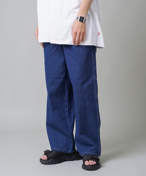SPINNS（スピンズ）の「【ゆったりシルエット】デニムペインターパンツ（デニムパンツ・メンズ・ネイビー/ブルー/アイボリー・M/L）」の13枚目の写真