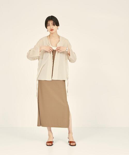 BRACTMENT（ブラクトメント）の「『BRACTMENT(ブラクトメント)』 BM ヨウリュウ 2WAY シャツ（シャツ/ブラウス・レディース・ブラック/ナチュラル・FREE）」の11枚目の写真