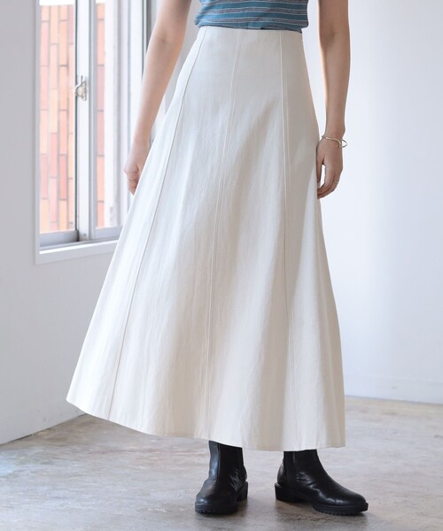 BeAMS DOT(ビームスドット)の「【WEB限定】BeAMS DOT / レースアップ デニムロングスカート(スカート・レディース・ブラック/インディゴブルー/ブラック系その他4/ホワイト系その他5・FREE)」の8枚目の写真