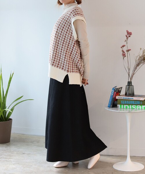 BeAMS DOT(ビームスドット)の「【WEB限定】BeAMS DOT / レースアップ デニムロングスカート(スカート・レディース・ブラック/インディゴブルー/ブラック系その他4/ホワイト系その他5・FREE)」の13枚目の写真