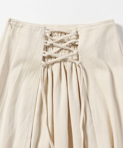 BeAMS DOT(ビームスドット)の「【WEB限定】BeAMS DOT / レースアップ デニムロングスカート(スカート・レディース・ブラック/インディゴブルー/ブラック系その他4/ホワイト系その他5・FREE)」の17枚目の写真