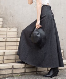 BeAMS DOT | 【WEB限定】BeAMS DOT / レースアップ デニムロングスカート(スカート)