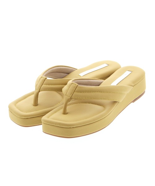 JELLY BEANS（ジェリービーンズ）の「厚底ソフトトングサンダル(215-30020)JELLY BEANS(ジェリービーンズ)（サンダル・レディース・ブラック/アイボリー/イエロー/ミント・S/M/L）」の14枚目の写真