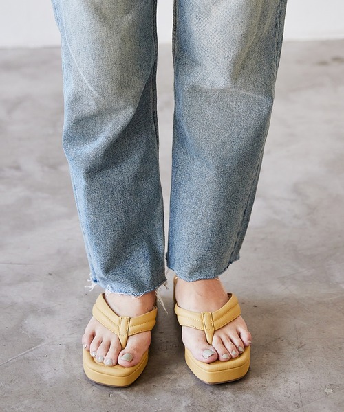 JELLY BEANS（ジェリービーンズ）の「厚底ソフトトングサンダル(215-30020)JELLY BEANS(ジェリービーンズ)（サンダル・レディース・ブラック/アイボリー/イエロー/ミント・S/M/L）」の20枚目の写真