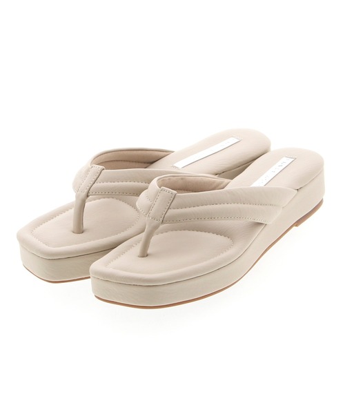 JELLY BEANS（ジェリービーンズ）の「厚底ソフトトングサンダル(215-30020)JELLY BEANS(ジェリービーンズ)（サンダル・レディース・ブラック/アイボリー/イエロー/ミント・S/M/L）」の12枚目の写真