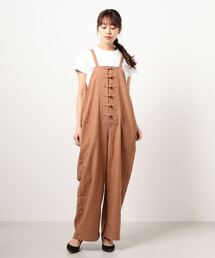 RAG MACHINE | 【RAG MACHINE】チャイナボタンサロペット(サロペット/オーバーオール)