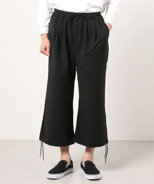 SITRY（シトリー）の「drawcord cropped wide pants/ドローコード クロップド ワイドパンツ（スラックス・メンズ・グレー/ブラック/チェック・M/L）」の8枚目の写真