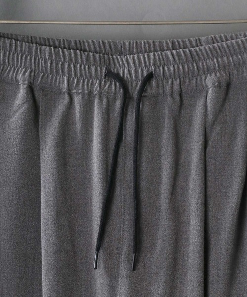SITRY（シトリー）の「drawcord cropped wide pants/ドローコード クロップド ワイドパンツ（スラックス・メンズ・グレー/ブラック/チェック・M/L）」の19枚目の写真