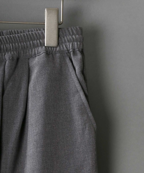 SITRY（シトリー）の「drawcord cropped wide pants/ドローコード クロップド ワイドパンツ（スラックス・メンズ・グレー/ブラック/チェック・M/L）」の18枚目の写真