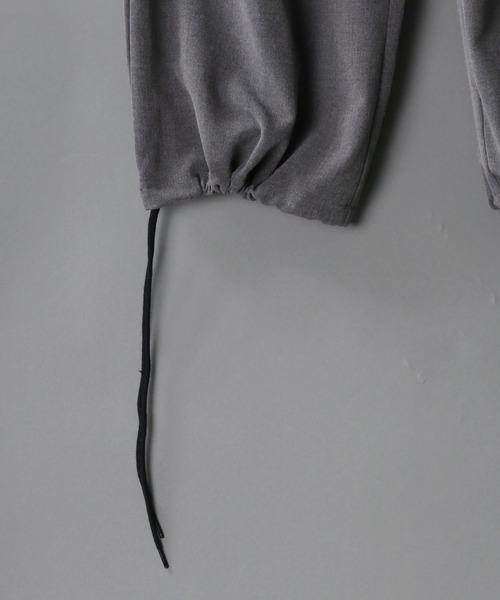 SITRY（シトリー）の「drawcord cropped wide pants/ドローコード クロップド ワイドパンツ（スラックス・メンズ・グレー/ブラック/チェック・M/L）」の16枚目の写真