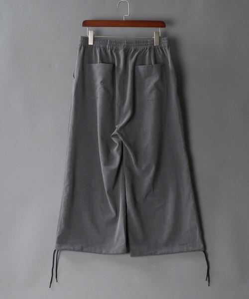 SITRY（シトリー）の「drawcord cropped wide pants/ドローコード クロップド ワイドパンツ（スラックス・メンズ・グレー/ブラック/チェック・M/L）」の20枚目の写真