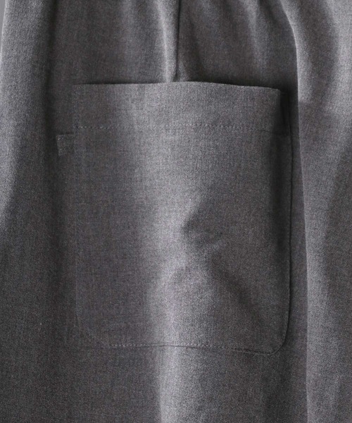 SITRY（シトリー）の「drawcord cropped wide pants/ドローコード クロップド ワイドパンツ（スラックス・メンズ・グレー/ブラック/チェック・M/L）」の15枚目の写真