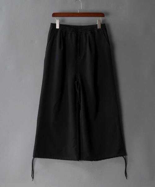 SITRY（シトリー）の「drawcord cropped wide pants/ドローコード クロップド ワイドパンツ（スラックス・メンズ・グレー/ブラック/チェック・M/L）」の14枚目の写真