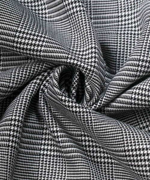 SITRY（シトリー）の「drawcord cropped wide pants/ドローコード クロップド ワイドパンツ（スラックス・メンズ・グレー/ブラック/チェック・M/L）」の9枚目の写真