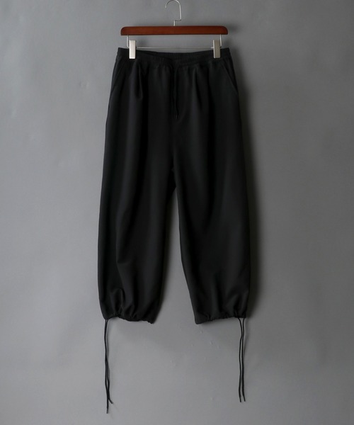 SITRY（シトリー）の「drawcord cropped wide pants/ドローコード クロップド ワイドパンツ（スラックス・メンズ・グレー/ブラック/チェック・M/L）」の21枚目の写真