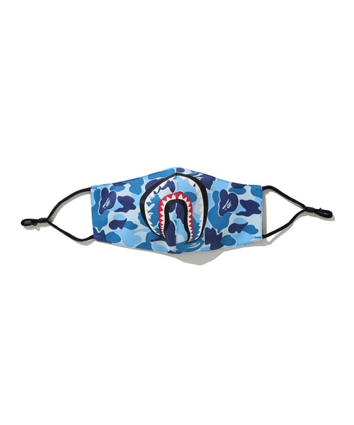 A BATHING APE（アベイシングエイプ）の「ABC CAMO SHARK MASK M（マスク・メンズ・ブルー/ピンク/グリーン・FREE）」の2枚目の写真