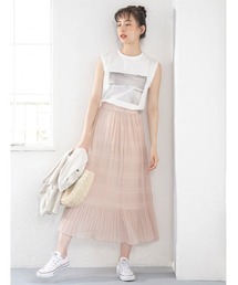 マジョリカプリーツロングスカート