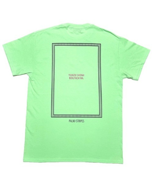 Revo.（レボ）の「藍にいな × PALM/STRIPES  【 融合し得ない僕たちは 】（Tシャツ/カットソー・レディース・ホワイト/ミント・XL/L/M/S）」の18枚目の写真