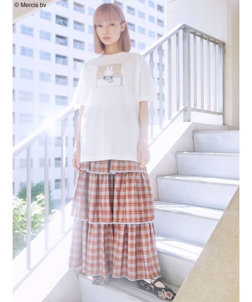 merry jenny（メリージェニー）の「miffy colorfully tee（Tシャツ/カットソー・レディース・ベージュ/オフホワイト・FREE）」の12枚目の写真