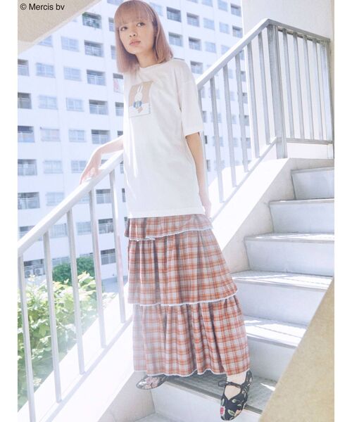 merry jenny（メリージェニー）の「miffy colorfully tee（Tシャツ/カットソー・レディース・ベージュ/オフホワイト・FREE）」の11枚目の写真