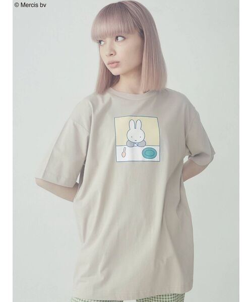 merry jenny（メリージェニー）の「miffy colorfully tee（Tシャツ/カットソー・レディース・ベージュ/オフホワイト・FREE）」の7枚目の写真