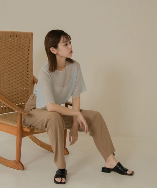 Amiur（エミレ）の「sheer lame knit（その他トップス・レディース・ライトブルー/ベージュ/アイボリー・FREE）」の10枚目の写真