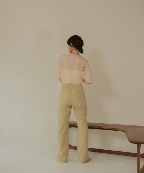 Amiur（エミレ）の「sheer lame knit（その他トップス・レディース・ライトブルー/ベージュ/アイボリー・FREE）」の5枚目の写真