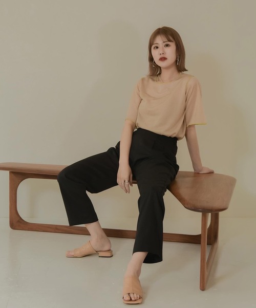 Amiur（エミレ）の「sheer lame knit（その他トップス・レディース・ライトブルー/ベージュ/アイボリー・FREE）」の11枚目の写真