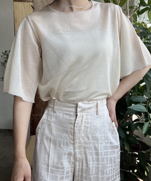 Amiur（エミレ）の「sheer lame knit（その他トップス）」 - WEAR