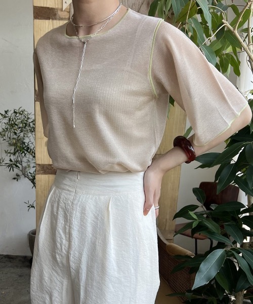 Amiur（エミレ）の「sheer lame knit（その他トップス）」 - WEAR