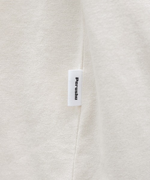 Perushu(ペルーシュ)の「フットボールプリントビッグTシャツ(Tシャツ/カットソー・レディース・チャコールグレー/オフホワイト・FREE)」の16枚目の写真