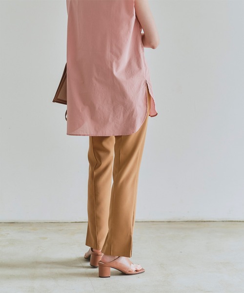 titivate(ティティベイト)の「センターピンタックスリムパンツ(その他パンツ・レディース・ライトブラウン/ブラック/モカ/グレイッシュベージュ/ダークオレンジ・S/M/L)」の8枚目の写真