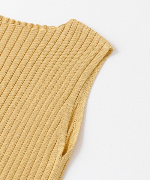 KBF（ケイビーエフ）の「ボートネックRIBニットタンクトップ（タンクトップ・レディース・ダークブラウン/ピンク/ベージュ系その他・ONE）」の21枚目の写真