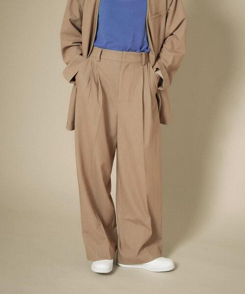KBF（ケイビーエフ）の「ワンタックワイドスラックス（その他パンツ・レディース・グレー系その他/ベージュ/ブルー・ONE）」の16枚目の写真