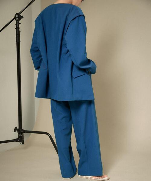 KBF（ケイビーエフ）の「ワンタックワイドスラックス（その他パンツ・レディース・グレー系その他/ベージュ/ブルー・ONE）」の22枚目の写真