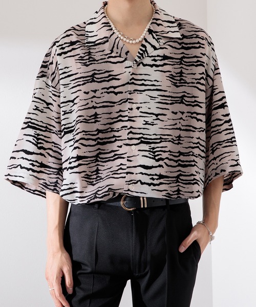 Adoon plain（アドーンプレーン）の「【Adoon plain】アソート柄シャツ（シャツ/ブラウス・メンズ・ブラック/アニマル・MEDIUM/LARGE）」の22枚目の写真