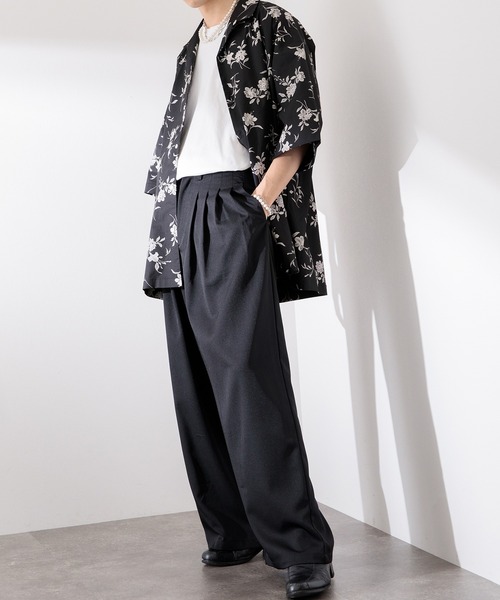 Adoon plain（アドーンプレーン）の「【Adoon plain】アソート柄シャツ（シャツ/ブラウス・メンズ・ブラック/アニマル・MEDIUM/LARGE）」の6枚目の写真