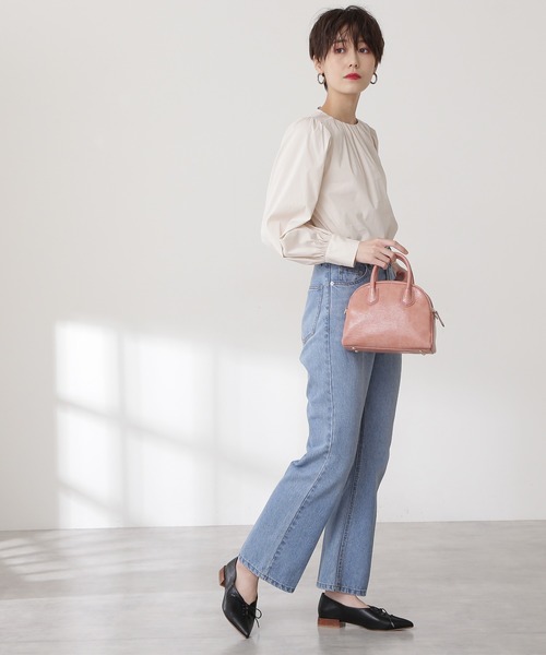 N.（N. Natural Beauty Basic）（エヌエヌナチュラルビューティーベーシック）の「◆ボリュームスリーブブラウス（シャツ/ブラウス・レディース・ブラック/パープル/ナチュラル・MEDIUM）」の8枚目の写真