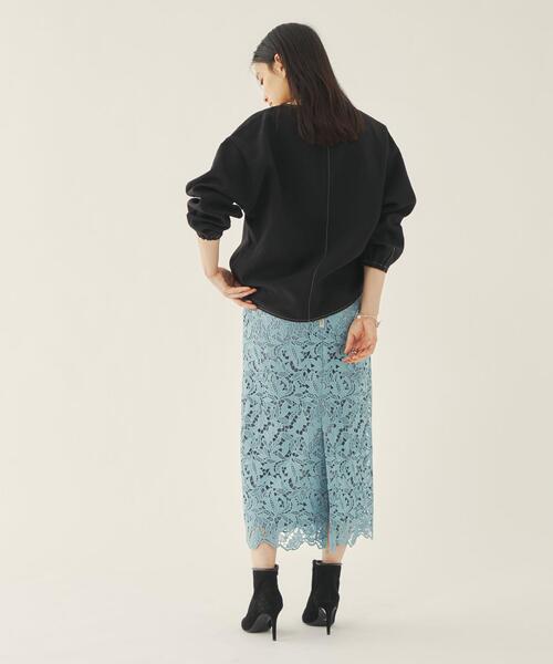 EMMEL REFINES(エメルリファインズ)の「<EMMEL REFINES(エメル リファインズ)>EM ダブルクロス ステッチ ブラウス -ウォッシャブル-(シャツ/ブラウス・レディース・ブラック/オリーブ/オフホワイト・FREE)」の8枚目の写真