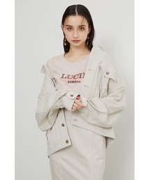 オーバーカラーデニムジャケット-U