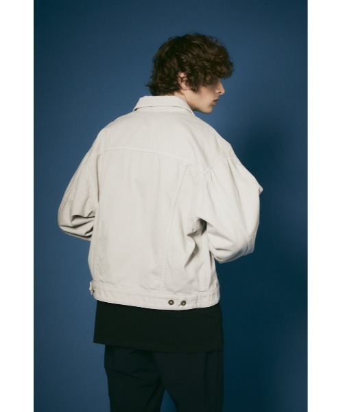 rienda（リエンダ）の「オーバーカラーデニムジャケット-U（デニムジャケット・レディース・ライトベージュ/ブラック・FREE）」の18枚目の写真