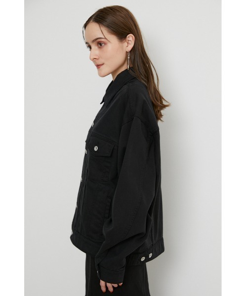 rienda（リエンダ）の「オーバーカラーデニムジャケット-U（デニムジャケット・レディース・ライトベージュ/ブラック・FREE）」の13枚目の写真