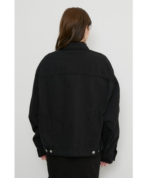 rienda（リエンダ）の「オーバーカラーデニムジャケット-U（デニムジャケット・レディース・ライトベージュ/ブラック・FREE）」の22枚目の写真