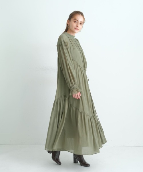 CADUNE（カデュネ）の「ギャザーワンピース（ワンピース）」 - WEAR