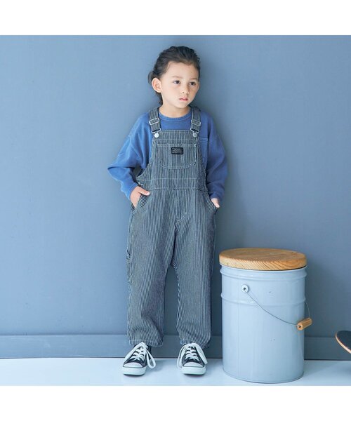 BREEZE（ブリーズ）の「WEB限定 オーバーオール（サロペット/オーバーオール・キッズ・その他10/インディゴブルー/チャコール・100/80/120/90/110/130）」の7枚目の写真