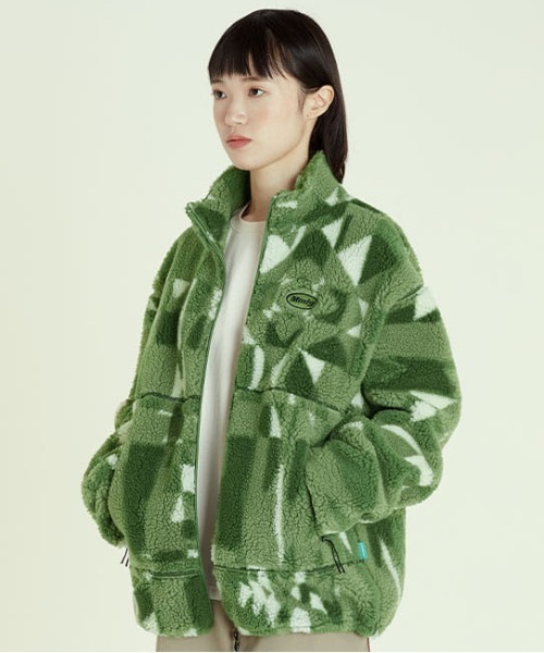 87mm(87mm)の「【87MM / Mmlg】NORDIC DUVET FLEECE JUMPER / パルチムエムエム MMLG ノルディック デュベット ボアフリース ジャンパー(ブルゾン・レディース・カーキ・MEDIUM/LARGE/SMALL)」の4枚目の写真